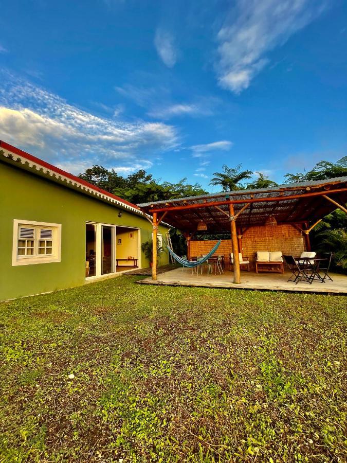 Chambre Et Sdb Privative Ylang Ylang Vue Mont Pelee Dans Maison Partagee Le Morne-Rouge Exterior photo
