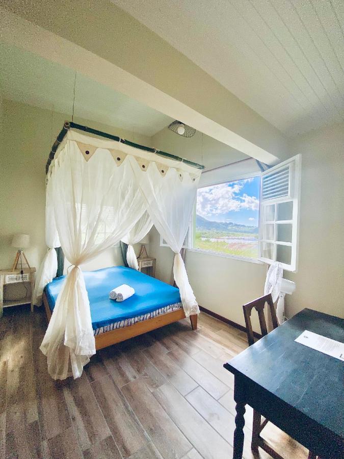 Chambre Et Sdb Privative Ylang Ylang Vue Mont Pelee Dans Maison Partagee Le Morne-Rouge Exterior photo