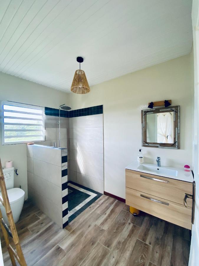 Chambre Et Sdb Privative Ylang Ylang Vue Mont Pelee Dans Maison Partagee Le Morne-Rouge Exterior photo